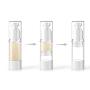 3Pcs 30ml/1oz Transparent Plastic Emulsion Bottles Refillable Vacuum Bottle with White Airless Pump Cosmetic Container Vials for Lotion Essence Emulsion Cream Essential Oil