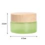 30g/20g Refillable Small Travel Containers Wooden Lid Cosmetic Empty Glass Cream Jars Facial Cream Jar Make Up Tool (Size : 30g)