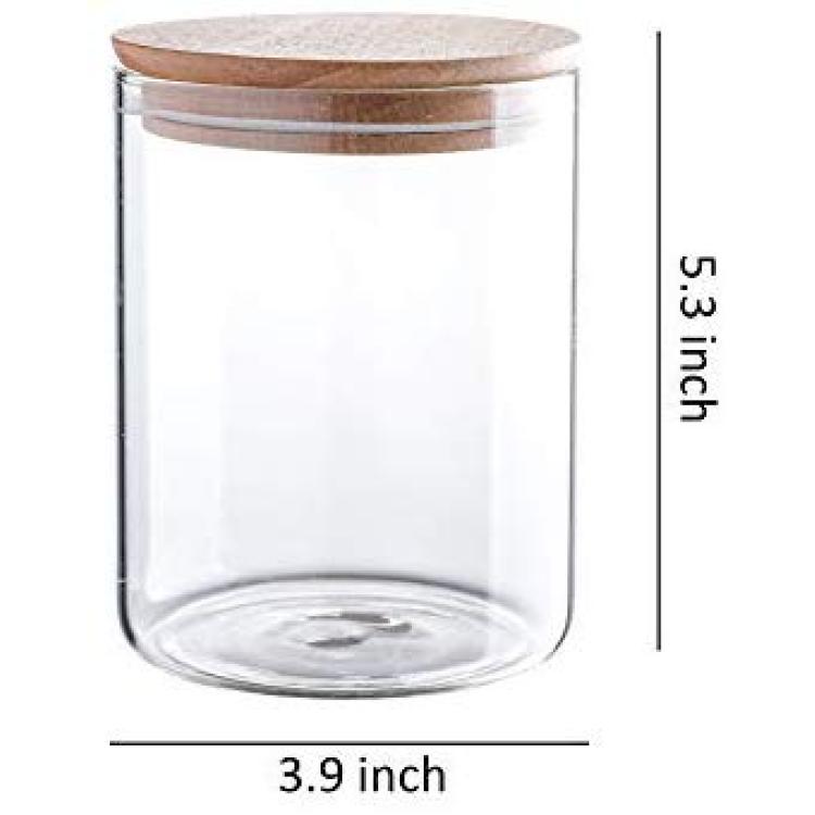 4.5oz Mini Glass Jars with Airtight Lids - Durable & Heat