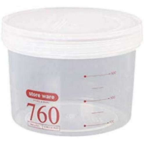 JIJIKOKO Airtight Kitchen Rice Jar Nuts Storage Cereal Grain Box Cylinder Organizer Food Barrel Snacks Storage Container with Lid Mildew and Moisture Proof (S)