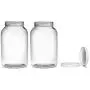 2 Pack ~ Wide Mouth 1 Gallon Clear Glass Jar - White Lid with Liner Seal for Fermenting Kombucha/Kefir, Storing and Canning/USDA Approved, Dishwasher Safe 2 Pack ~ Wide Mouth 1 Gallon Clear Glass Jar - White Lid with Liner Seal for Fermenting Kombucha/Kefir, Storing and Canning/USDA Approved, Dishwasher Safe
