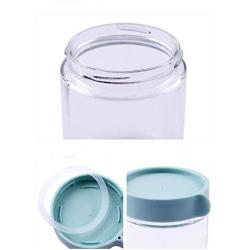 Kitchen Food Storage Jar Airtight Food Storage Kitchen Glass Jar Moisture-Proof Home Multi-Purpose Jam Bottle Cruet Storage Tank Glass Transparent Grains, Purple 400Ml