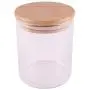 HIZLJJ 3 Piece Glass Airtight Jars Storage Canister Container Set with Bamboo Lid for Kitchen, Bathroom HIZLJJ 3 Piece Glass Airtight Jars Storage Canister Container Set with Bamboo Lid for Kitchen, Bathroom