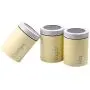 Ensembles de bocaux Adzukio Style Moderne pour Comptoir de Cuisine, 3 pièces pour le thé, le sucre, le café, le stockage d'aliments et d'autres usages (Jaune Clair). Ensembles de bocaux Adzukio Style Moderne pour Comptoir de Cuisine, 3 pièces pour le thé, le sucre, le café, le stockage d'aliments et d'autres usages (Jaune Clair).