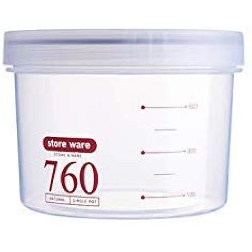 Kitchen Food Storage Bottles Glass Jar Sealed Cans With Cover Large Capacity Tampion Cereals Bottle Tea Boxes 760/1150/1500ml,Red 760ml