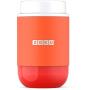 Zoku Neat Stack Food Jar, 16 Ounce Wide Mouth Stainless Steel Canister, Double-Walled, Vacuum Insulated Travel Thermos, Orange