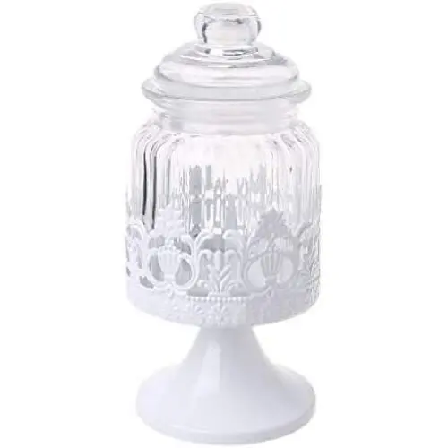 Glasbehälter für Weihnachts Süßigkeiten Zucker Speicherglas für Hochzeit Geschenk dekorativer Holzhülle