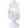 WAOving Christmas Glass Jar Candy Sugar Storage Bottle Wedding Gift Hollow Home Decor