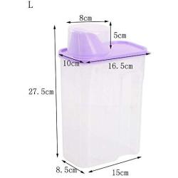 Kitchen grains/legumes storage box Storage jar Plastic Transparent with Lid Seal 3-piece set Food Dispensers