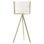 White Ceramic Plant Pot With Metal Frame Nordic Home Simple Decor Table Vase Chic Cosmetic Brush Storage Jar Chic Candle Can,01