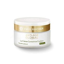 Yves Rocher Anti-Âge Global Anti-aging Comfort Night Cream with precious Botanical Nectar, 50 ml jar