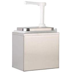 Serenable Sauce Pump Dispenser 1L/2L Oil Vinegar Ketchup Container for Restaurant - as described, 2L B