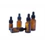 6Pcs Amber Glass Graduated Dropper Bottle Empty Essential Oil Perfume Cosmetic Fluid Containers Jar With Glass Eye Dropper size 15ml/0.5oz