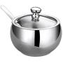 UPKOCH Stainless Steel Spice Storage Jar Seasoning Pot Condiment Storage for Restaurant Home Kitchen