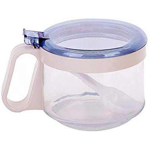 Kitchen Food Storage Jar Airtight Food Storage Kitchen Glass Jar Moisture-Proof Home Multi-Purpose Jam Bottle Cruet Glass Cruet   Seasoning Jar, Blue