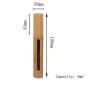 2Pcs 6ml High-Grade Bamboo Mascara Tube Bottles Vials Reusable Refillable Empty Eyelash Cream Container Bottle with Eyelash Wand and Plug for Castor Oil, Eyelash Growth Oil, DIY Mascara Travel Bottles
