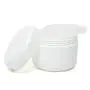12 Pcs 50G 50ML Refillable Plastic Empty Face Cream Lotion Cosmetic Powder Container Makeup Make Up Glitter Storage Bottle Jar Lot with Inner Lids - White