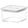 HOMELUNY Set of 4 Clear Crisper Airtight Plastic Food Jars Food Storage Refrigerator Airtight Crisper 300ml for Candy, Cookie, Rice, Sugar,Flour,Snacks Keeping Food Dry & Fresh