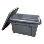 Rubbermaid Commercial Products Brute Tote Storage Container with Lid, 20-Gallon, Gray (FG9S3100GRAY) (Pack of 6)