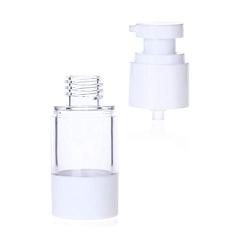 4PCS 1 oz / 30ML Transparent Empty Refillable Airless Vacuum Pump Bottles Press Jar Pot Container Vial For Serums Cream Lotion Make-up Foundations Travel Toner Cosmetic Sample