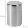 Tea Storage Containers,Stainless Steel Mini Tea Tins Box Coffee Sugar Food Dry Storage Canisters with Tight-fitting Sliding Lid for Fishing, Camping, Adventure,Household(S)