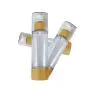 2PCS Leere Refillbare Bambus-Kunststoff Airless Vakuum Emulsion Pumpenflasche Beutel Cremelotion Make-up Proben Reiseverpackung Flaschen Kosmetische Flüssigkeit Lagerbehälter (100ml/3,4oz)