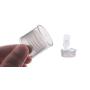 6PCS 100ml/3.4oz Empty Refillable Clear Plastic Bottle Vial Jar Cosmetic Container Travel Packaging with Orifice Reducer and Screw Lid for Lotion Emulsion Toner Essential Oil