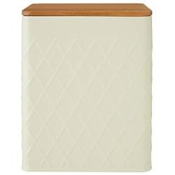 Premier Housewares Rhombus Storage Canister, Cream, Medium