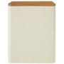Premier Housewares Rhombus Storage Canister, Cream, Medium
