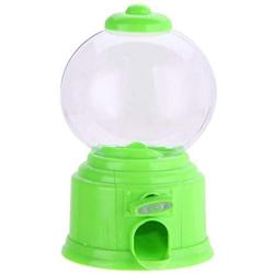 Cute Mini Candy Box Machine Creative Bubble Storage Jar Candy Dispenser Kids Toy Children Gift Candy Dispenser Box Bottle,Green