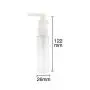 6PCS 30ML 1OZ Transparent Empty Plastic Pump Bottles with White Pump Head Shower Gel Shampoo Lotion Conditioner Storage Holder Refillable Portable Container Jar for Travel Home Use