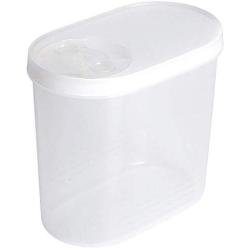 HOMELUNY Pack of 2 Kitchen Cereal Storage Container Jars Home Plastic Food Moisture Proof Airtight Jars Storage Containers for Candy, Cookie, Rice, Sugar,Flour,Snacks Keeping Food Dry & Fresh