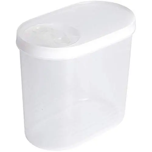 HOMELUNY Pack of 2 Kitchen Cereal Storage Container Jars Home Plastic Food Moisture Proof Airtight Jars Storage Containers for Candy, Cookie, Rice, Sugar,Flour,Snacks Keeping Food Dry & Fresh