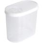 HOMELUNY Pack of 2 Kitchen Cereal Storage Container Jars Home Plastic Food Moisture Proof Airtight Jars Storage Containers for Candy, Cookie, Rice, Sugar,Flour,Snacks Keeping Food Dry & Fresh