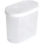 HOMELUNY Pack of 2 Kitchen Cereal Storage Container Jars Home Plastic Food Moisture Proof Airtight Jars Storage Containers for Candy, Cookie, Rice, Sugar,Flour,Snacks Keeping Food Dry & Fresh