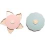 JUSTDOLIFE Snack Serving Tray Creative 5-Section Rotary Flower Nut Serving Tray Candy Plate