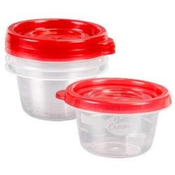 Betty Crocker Easy Seal ?-Cup Plastic Storage Containers with Lids