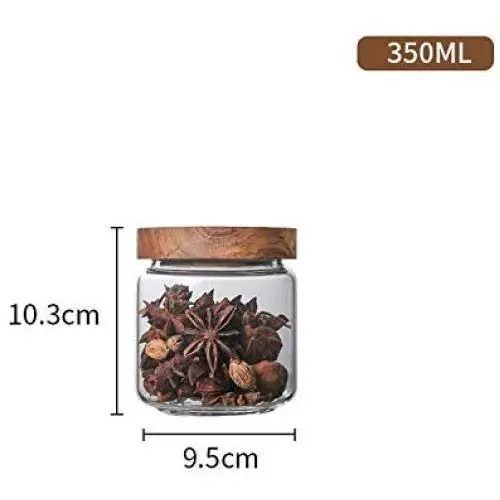 Bouteilles en verre à couvercle en bambou 350/650/950ml/1250ml/1550ml, contenants hermétiques pour grains, feuilles de thé, café, haricots, bonbons, nourriture. Bouteilles en verre à couvercle en bambou 350/650/950ml/1250ml/1550ml, contenants hermétiques pour grains, feuilles de thé, café, haricots, bonbons, nourriture.
