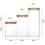 Transparent Glass Storage Bottles Grains Spice Tea Leaf Coffee Beans Candy Food Jars Kitchen Containers Jars Bottle Organization,950Ml