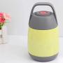 Vacuum Insulated Food Flask, Wide Mouth Soup Thermos Travel Thermos Hot Food Flask Lunch Vacuum Storage Warm Soup Heat Kitchen Thermos Leak Proof Design Lunch Box for School Office Outdoors [Yellow]
