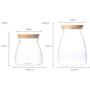 YXTHON Spice Jar Storage jar Glass Storage Tank Sealed can Tea Snacks, Dried Fruit, Kitchen Storage Bottles Coffee Sealed can with Shelf Tea Dried Fruit Flower Tea Coffee Storage Tank Flavored Food