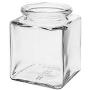 Viva housewares Spice jar Made of Glass with Cork Stopper, usable as Glass Jars and Storage tins for Spices, Salt, etc, Glass, Yellow, 50 ml