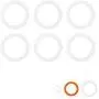 Argon Tableware Silicone Seals Rings for Glass Storage Jars - 77mm - for Jar Sizes 125ml to 200ml - Clear - Pack of 6 Argon Tableware Silicone Seals Rings for Glass Storage Jars - 77mm - for Jar Sizes 125ml to 200ml - Clear - Pack of 6