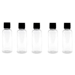 12PCS 50ml 1.7oz Empty Refillable Plastic Flip Cap Makeup Emollient Jar Pot Bottles Vial Case Container For Cosmetic Water Body Soap Shower Gel Sample Cream Emulsion Lotion Travel