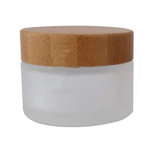 1Pc 50ml 50g (1.7oz) Bamboo Lid Frosted Glass Face Cream Bottle Empty Jars Make-Up Cosmetic Comtainer For Makeup Lotion Salve Ointment Toiletries 1Pc 50ml 50g (1.7oz) Bamboo Lid Frosted Glass Face Cream Bottle Empty Jars Make-Up Cosmetic Comtainer For Makeup Lotion Salve Ointment Toiletries