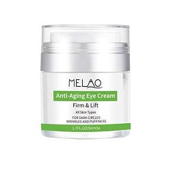 Total Eye Cream Serum with Vitamin C + E, Hyaluronic Acid & Anti Aging Complexes to Reduce Dark Circles, Puffiness, Under Eye Bags, Wrinkles & Fine Lines for Men & Women, 1.7 OZ