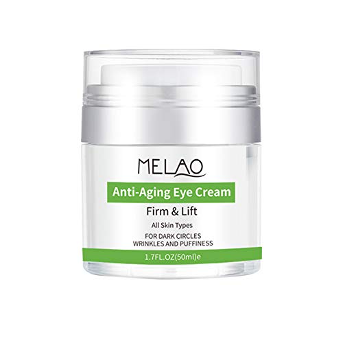 Total Eye Cream Serum with Vitamin C + E, Hyaluronic Acid & Anti Aging Complexes to Reduce Dark Circles, Puffiness, Under Eye Bags, Wrinkles & Fine Lines for Men & Women, 1.7 OZ