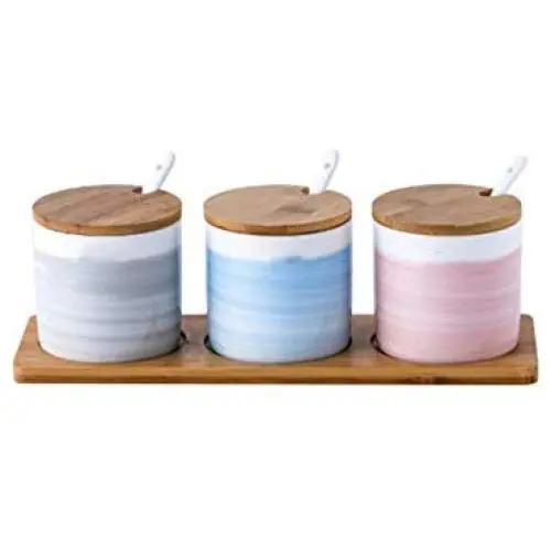 Mini Spice Jars Nordic creative seasoning set three-piece kitchen supplies Mini Spice Jars Nordic creative seasoning set three-piece kitchen supplies
