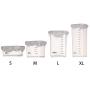 ICTOLOGY Food Sealed Jar With Scale Kitchen Storage Cans For Dried Fruit Snacks (240/650/1000/1800ML)
