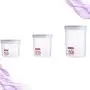 UPKOCH Plastic Canister with Lid Airtight Food Storage Flour Sugar Containers Sealing Bottle 1pc 3PCS Red???760ml+1150ml+1500ml??‰ UPKOCH Plastic Canister with Lid Airtight Food Storage Flour Sugar Containers Sealing Bottle 1pc 3PCS Red???760ml+1150ml+1500ml??‰